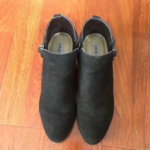 Black Steve Madden Booties.